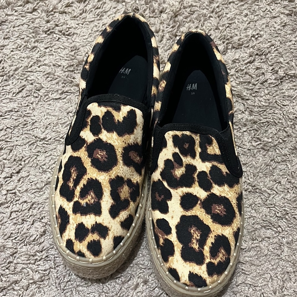 H&M Leopard Print Platform Espadrilles - image 4